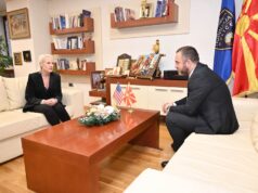 (Фото) Тошковски на проштална средба со амбасадорката Агелер: САД остануваат клучен стратешки партнер во безбедноста