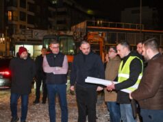 (Фото) Ѓорѓиевски и Мицкоски на увид во градежните активности на булеварот „Македонија“