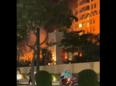 (Видео) Погоден е аеродромот во Кувајт, гори хотел во Дубаи