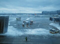 Берлинскиот аеродром ги одложи сите полетувања поради снег и замрзнат дожд