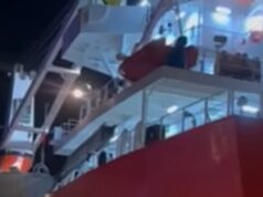 (Видео) Бродот на Тито настрада на пристаништето во Риека