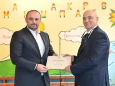 Ѓорѓиевски на одбележувањето на патрониот празник на ООУ „Кузман Шапкарев“ во Драчево