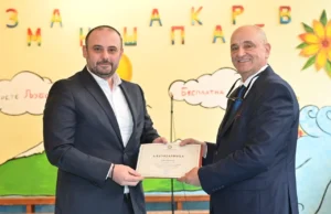 Ѓорѓиевски на одбележувањето на патрониот празник на ООУ „Кузман Шапкарев“ во Драчево