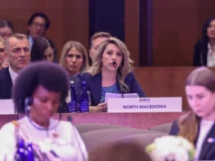 За дигитална писменост зборуваше сопругата на Мицкоски во Вашинтон, на самит организиран од Меланија Трамп