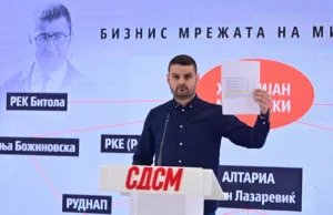 Димитријевиќ: Сања Божиновска внесува фирма од црната листа на САД во бизнис мрежата на Мицкоски