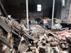 (Фото) 10 тони опасен хемиски отпад со години складиран во руиниран објект на Институтот за јавно здравје