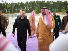 (Видео) Зеленски пристигна во Саудиска Арабија: „Планирани се важни состаноци“