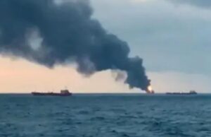 Ирански медиуми објавија фотографија од запален танкер во Ормутскиот теснец
