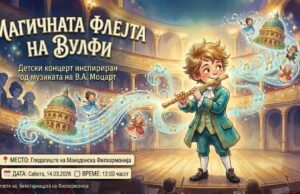 Премиера на концертот за деца „Магичната флејта на Вулфи“