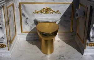 (Видео) Златна ВЦ школка се појави во близина на Белата куќа: „Му оддаваме почит на визионерот Трамп“