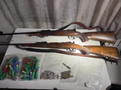 Претрес во Кисела Вода, пронајдено оружје и муниција, уапсено едно лице