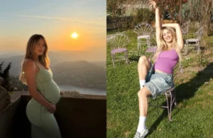 (Фото/Видео) Најубавата водителка во секси издание ги одбројува деновите до породувањето