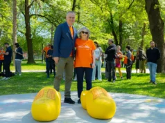 (Фото) Портокалов ден во Градскиот парк: Нов изглед на холандскиот лавиринт