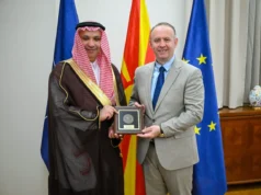 Проштална средба на Гаши со амбасадорот на Саудиска Арабија, Фаисал Гази Исмаил Хифзи