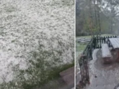 Невреме со град и силен ветер ја зафати Словенија