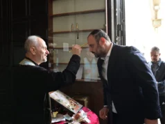 (Фото) Ѓорѓиевски на свечената Велигденска литургија во Соборниот храм: Без молитва, без пост и без искрено покајание, човекот тешко може да го пронајде вистинскиот мир