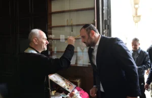 (Фото) Ѓорѓиевски на свечената Велигденска литургија во Соборниот храм: Без молитва, без пост и без искрено покајание, човекот тешко може да го пронајде вистинскиот мир