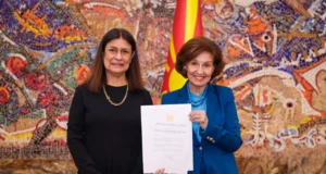 Сиљановска-Давкова ги прими акредитивните писма на новата амбасадорка на Перу