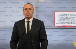 (Видео) Петрушевски: СДС и Филипче должат одговори дали нивниот врховен лидер Заев земал 4 милиони евра од Дака за промена на ДУП во Тетово