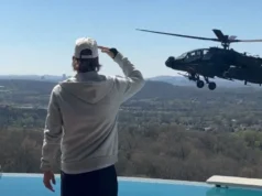 (Видео) Воен хеликоптер лебдеше над домот на Кид Рок, тој салутираше; Хегсет: Нема казна