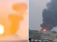 (Видео) Голем пожар во нафтен комплекс во Бахреин откако Иран го погодил со дрон