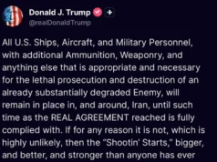 Трамп: Доколку постигнатиот договор не се спроведе, ќе започне пукање посилно од кога било