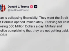Трамп по пресвртот: Иран е на работ на финансиски колапс, сакаат да го отворат Ормускиот теснец , СОС!!!