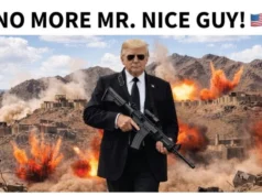 Трамп објави фотографија како држи автоматска пушка и му порача на Иран да се вразуми