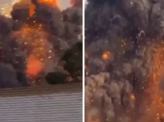 (Видео) Снимки од силна експлозија во иранска ракетна база се шират на мрежите