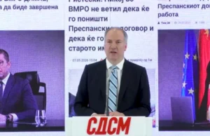 (Видео) Како Мицкоски клечеше и лажеше дека ќе го поништи Преспанскиот договор, така лаже и сега, вели Жерновски