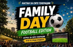 „Family Day – Football Edition“ во Кисела Вода, спорт и музика во паркот „Шопен“
