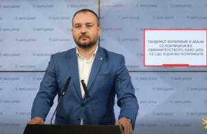(Видео) Лефков: Тандемот Коларевиќ и Абази се коалиција во обвинителството, како што се СДС и ДУИ во политиката