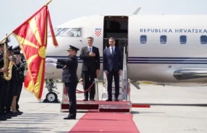 Мицкоски го пречека Пленковиќ: Средбата е потврда за добрите односи меѓу РС Македонија и Хрватска
