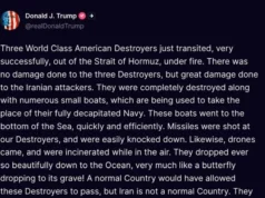 Трамп: Нормална земја би дозволила разорувачи да поминат, но Иран е управуван од лудаци