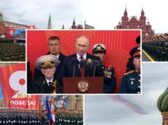 (Фото+видео) Путин вети победа на скромната и строго обезбедувана Парада на победата во Москва