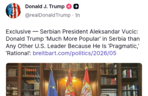 Трамп сподели интервју на Вучиќ