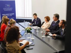 Сиљановска-Давкова се сретна со Албулена Хаџиу: Претседателката ја реафирмираше поддршката на дијалогот Приштина - Белград, со посредство на Европската Унија