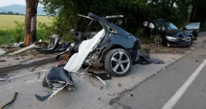 (Видео) Страшна сообраќајка во Софија, летале со над 150 км на час, удриле во автобус и го превртеле