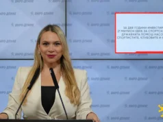 (Видео) Димитровска: За две години инвестирани над 21 милион евра за спортски проекти и државна помош насочена кон спортистите, клубовите и федерациите
