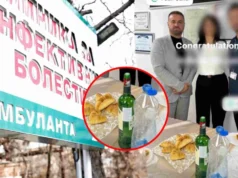 Наздравување со виски во Инфективната клиника, д-р Цана вели беше кратко пригодно честитање