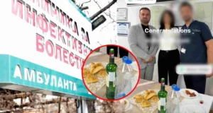 Наздравување со виски во Инфективната клиника, д-р Цана вели беше кратко пригодно честитање
