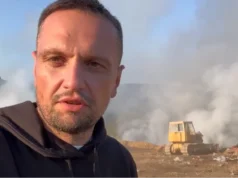 Повеќе од 15 часа борба со пожарот на депонија во Крива Паланка, градоначалникот очекува огнот до вечер да биде изгаснат