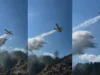 (Видео) „Ер трактори“ го гаснат пожарот кај Сопиште