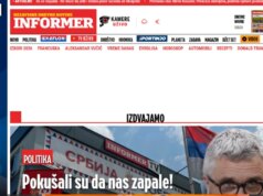 Независното здружение на новинари на Србија со официјално барање за забрана на „Информер“