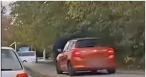 (Видео) Казнет возачот кој возеше автомобил по велосипедска патека во Скопје